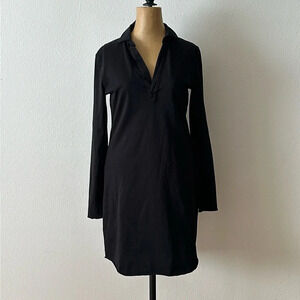 Frank & Eileen sz XS long sleeve v neck cotton dress great pre owned condition